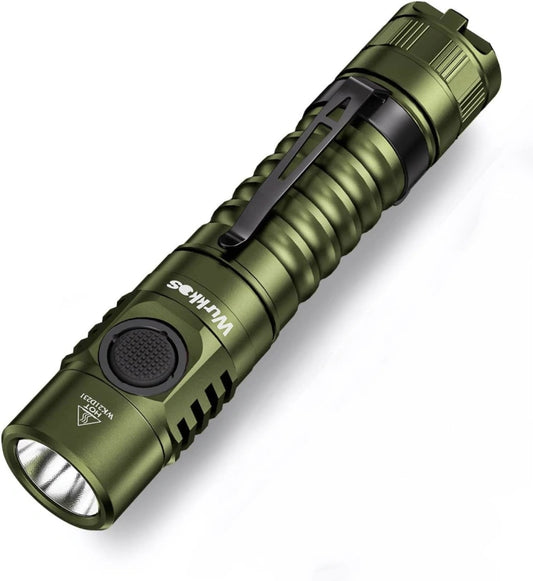 Wurkkos FC11C 519a 5000k 90+ CRI with battery Green