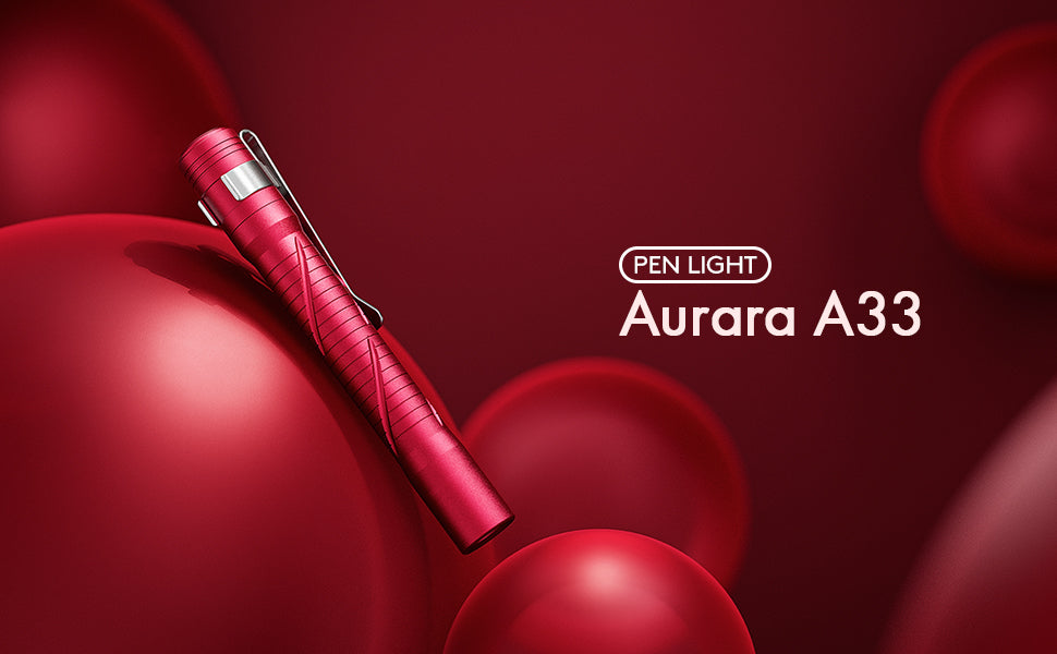 RovyVon Aurora A33 Rechargeable Pen Light 5000k 90+ cri Red