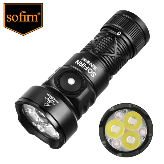 Sofirn SR20 MINI 1200lm EDC Flashlight white & red LED's - battery inc